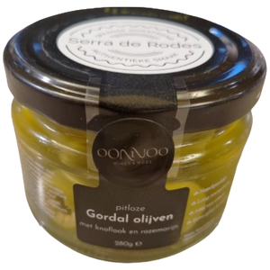 Gordal Olijven knoflook rozemarijn Serra de Rodes