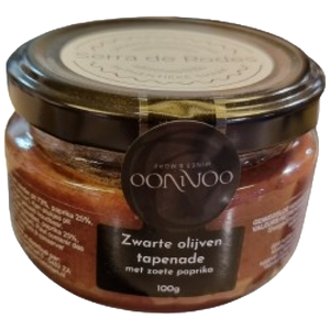 Tapenade zwarte olijf zoete paprika 100gr