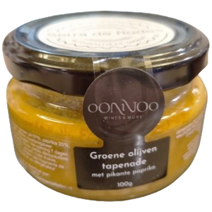 Tapenade groene olijf pikante paprika 100gr