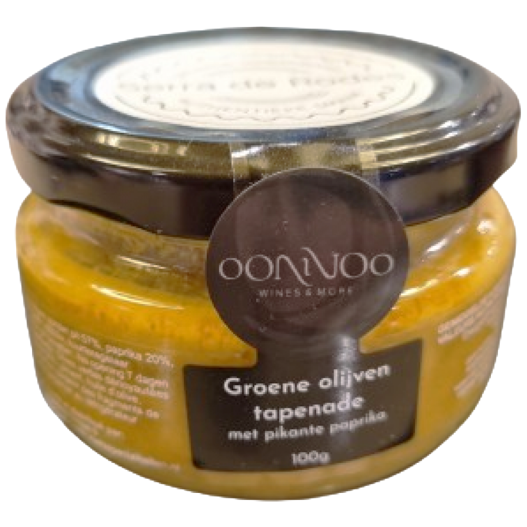 Tapenade groene olijf pikante paprika 100gr