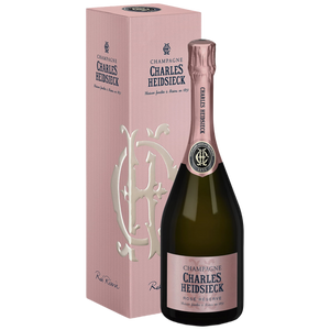 Charles Heidsieck Champagne Rosé Réserve Brut in geschenkdoos met 2 wijnglazen