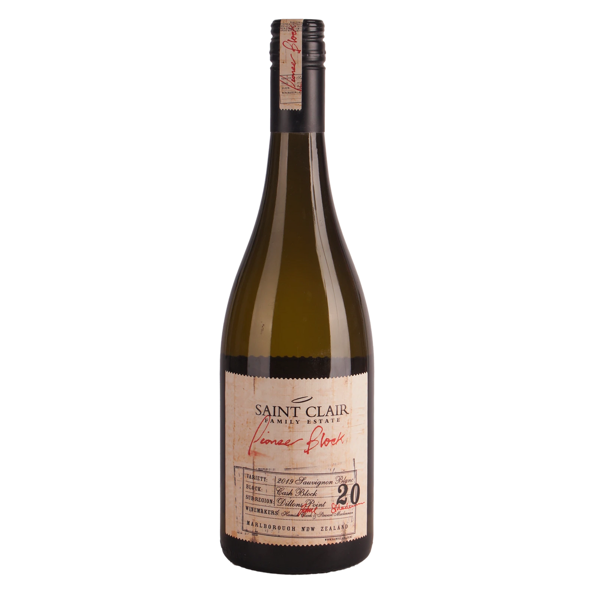 Saint Clair Pioneer Block 20 Sauvignon Blanc 2019