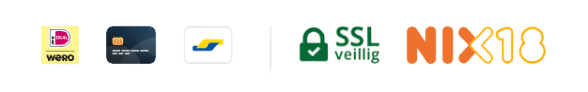 Oonivoo - betaalmethoden, SSL veilig en NIX18