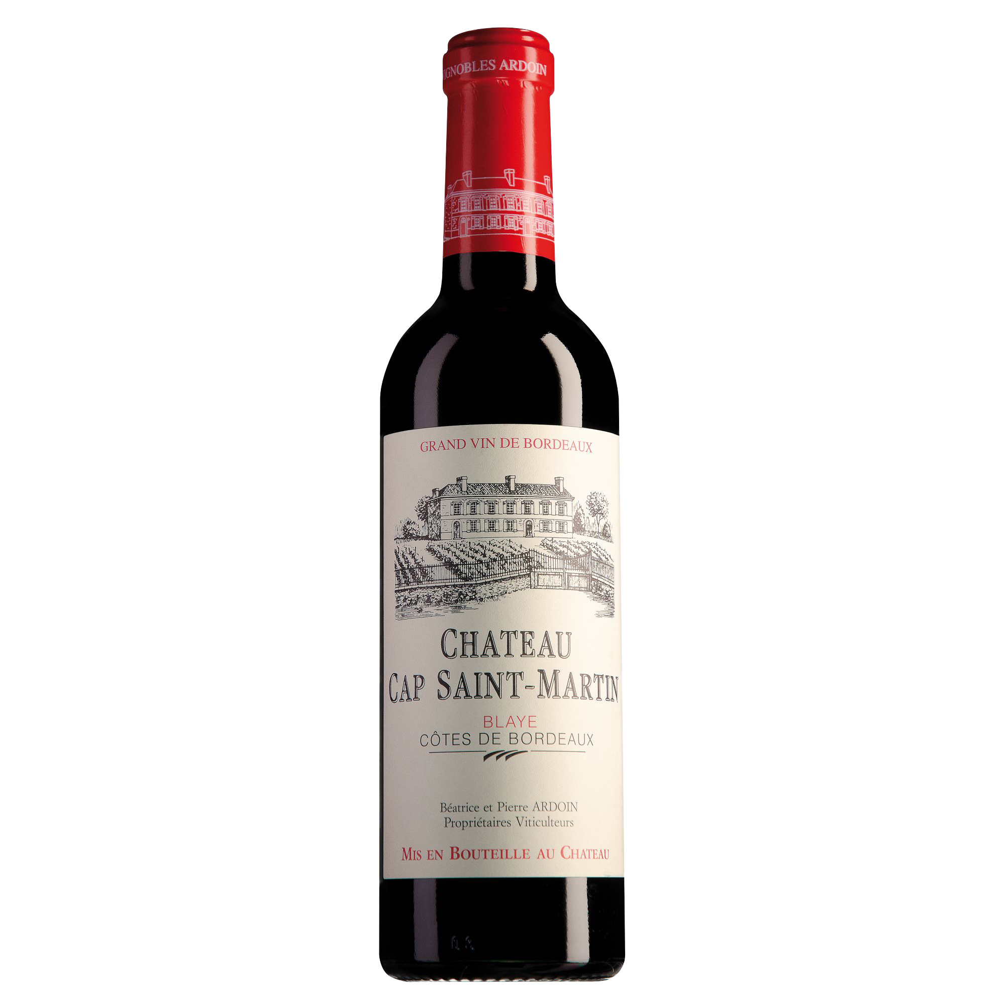 Château Cap Saint-Martin Blaye Côtes de Bordeaux halve fles