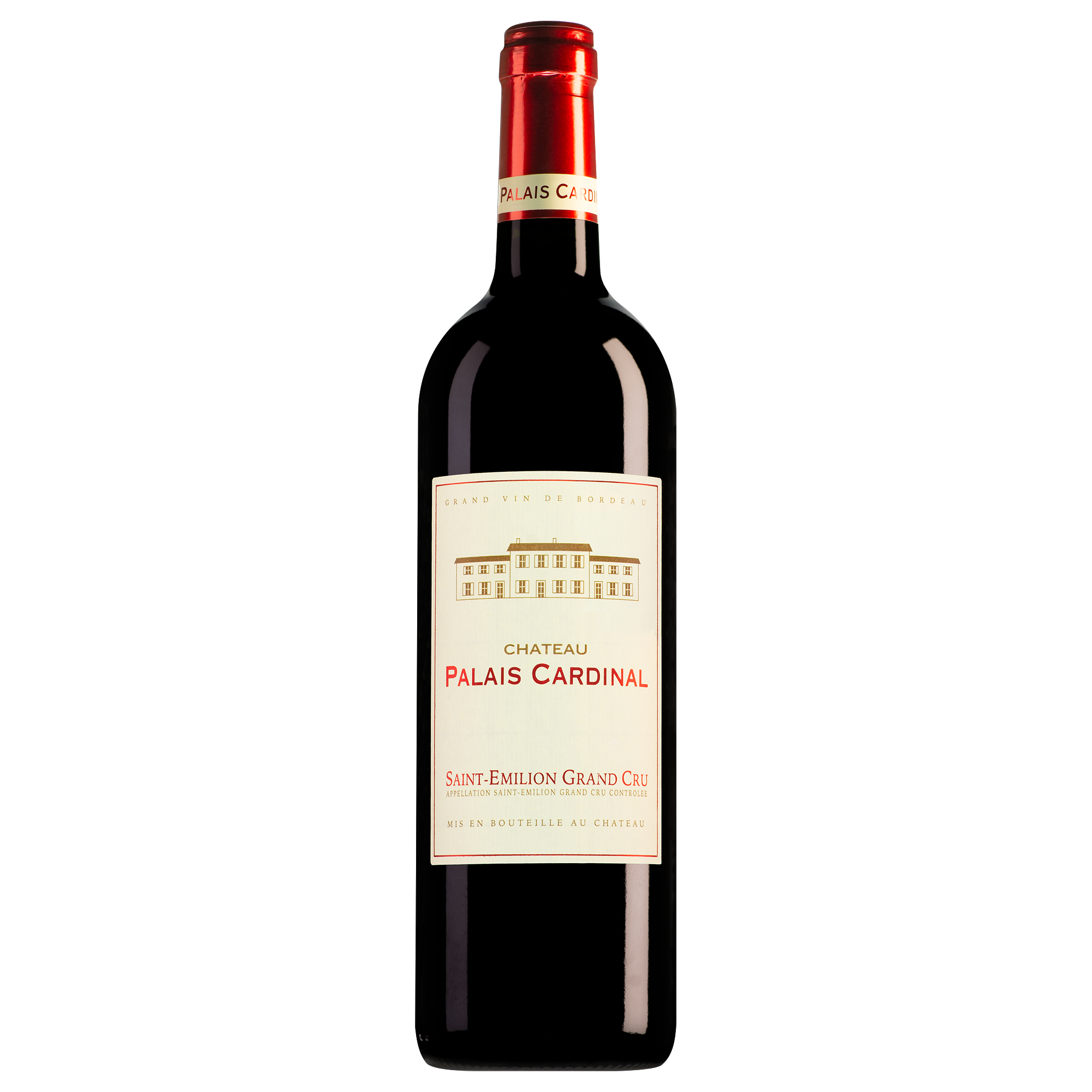 Château Palais Cardinal Saint-Émilion Grand Cru halve fles