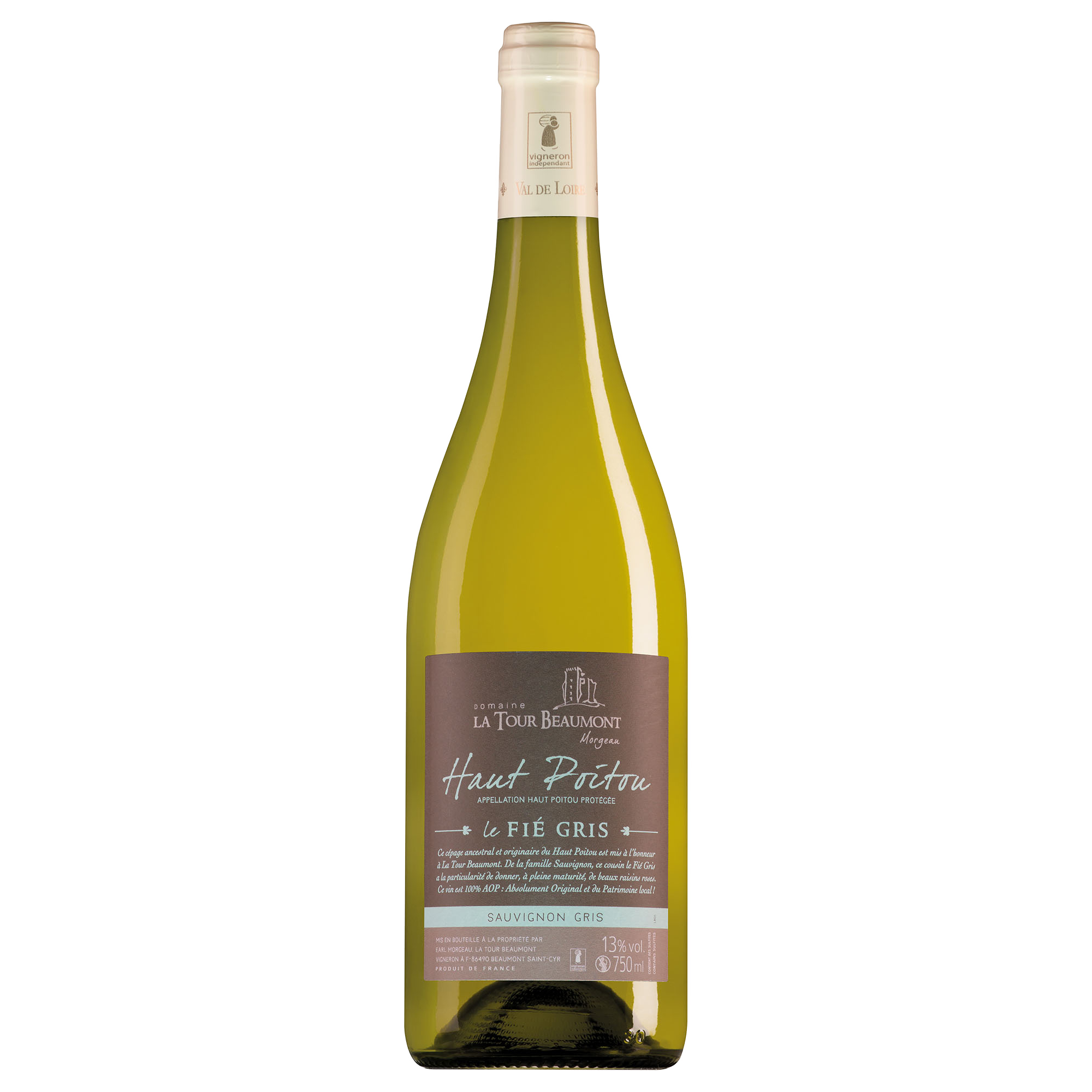 Domaine La Tour Beaumont Haut-Poitou Le Fié Gris Sauvignon Gris