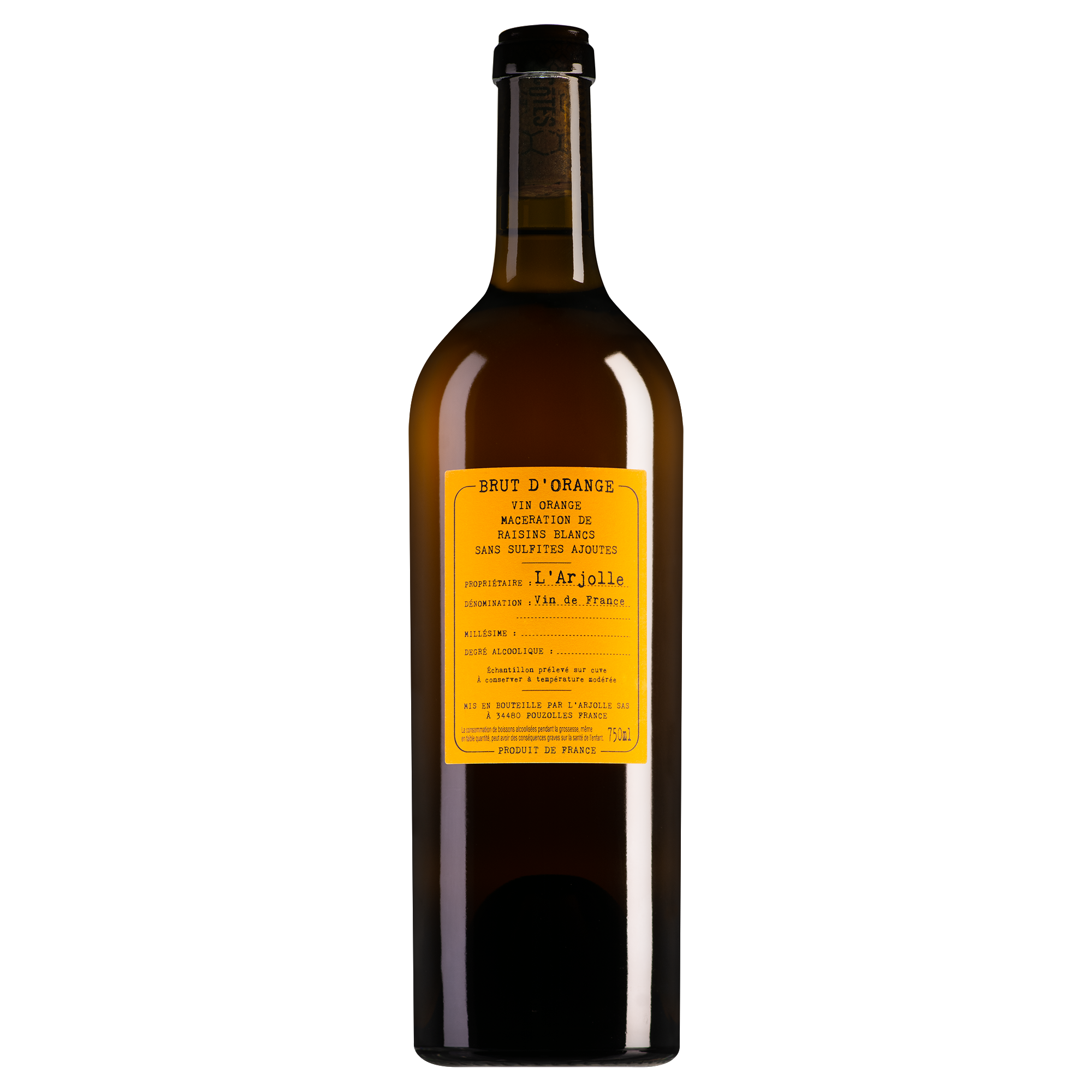 L'Arjolle Vin de France Brut d'Orange