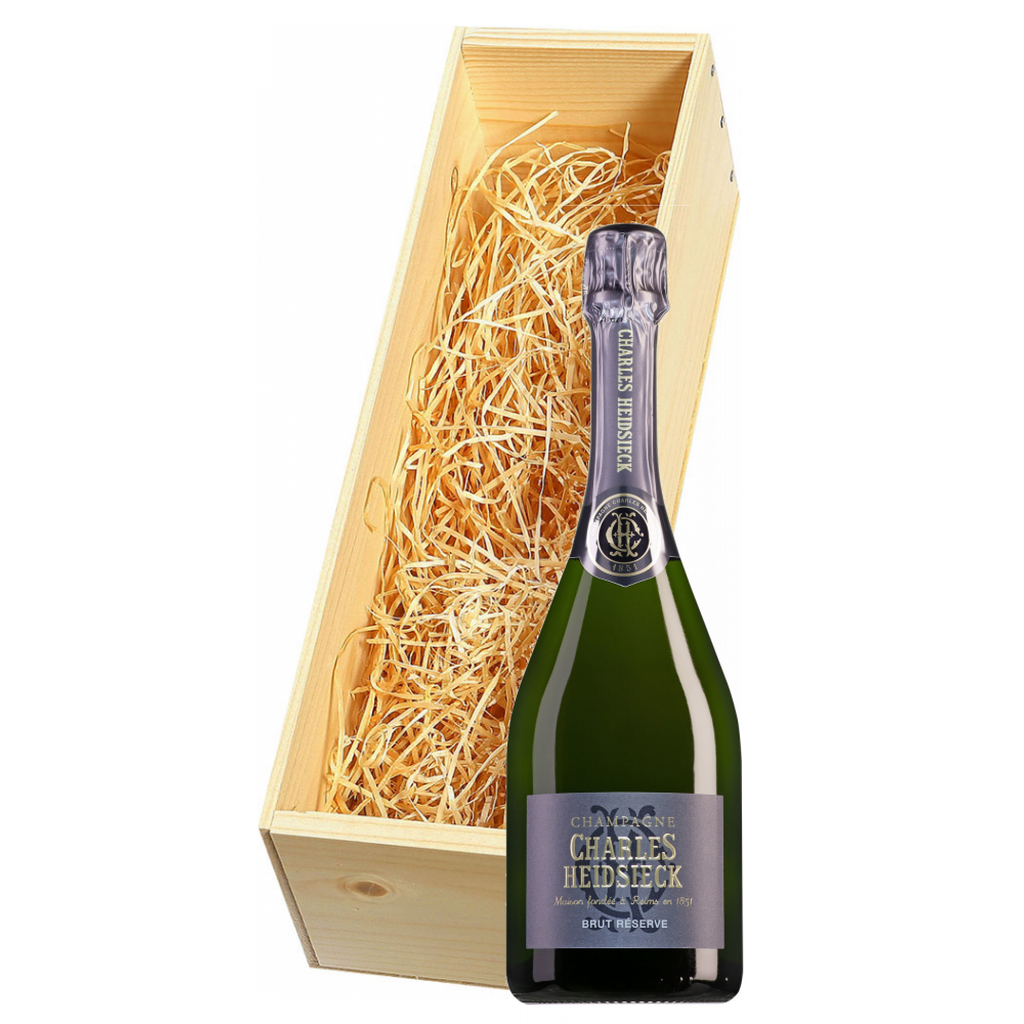 Wijnkist met Charles Heidsieck Champagne Brut Réserve
