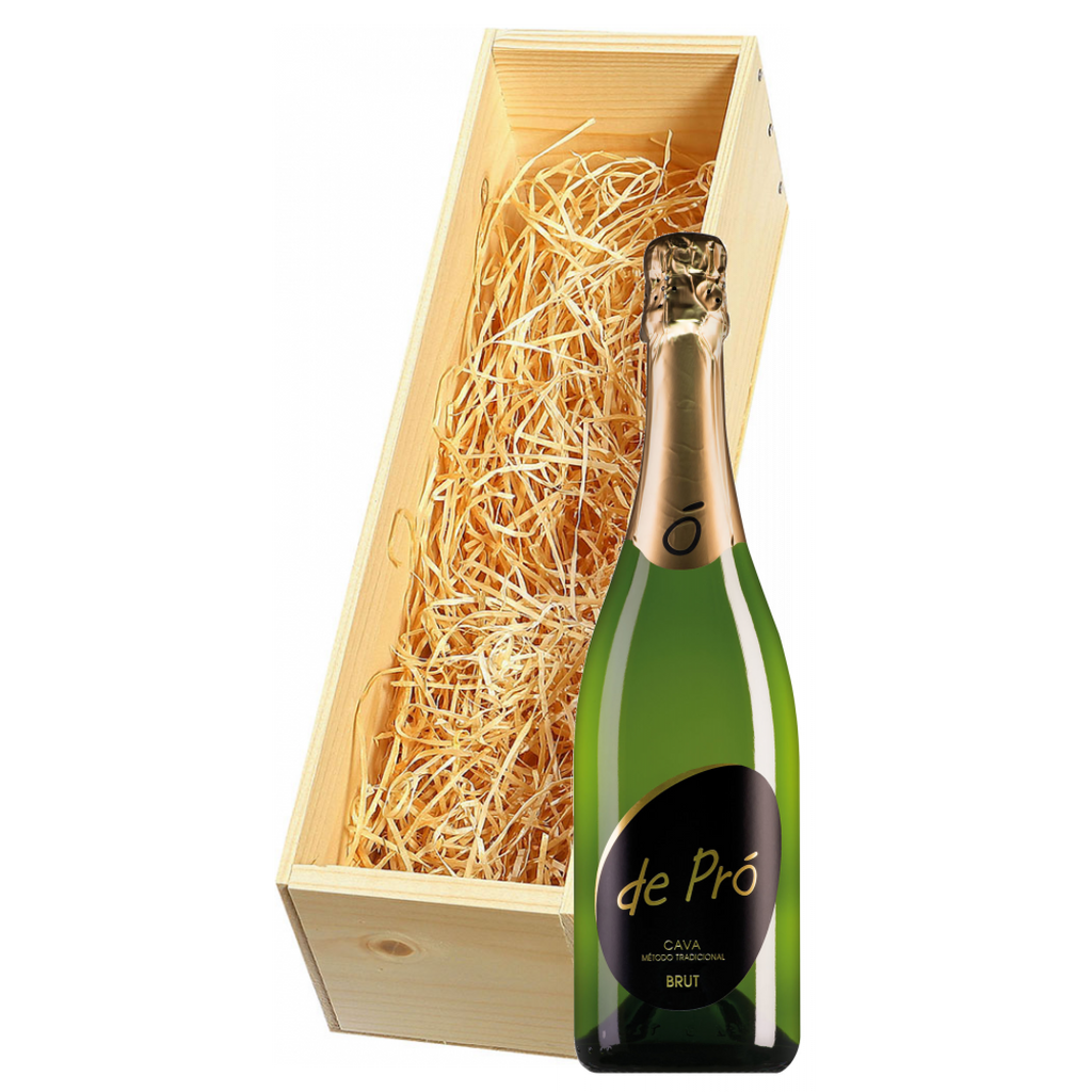 Wijnkist met De Pró Cava Brut