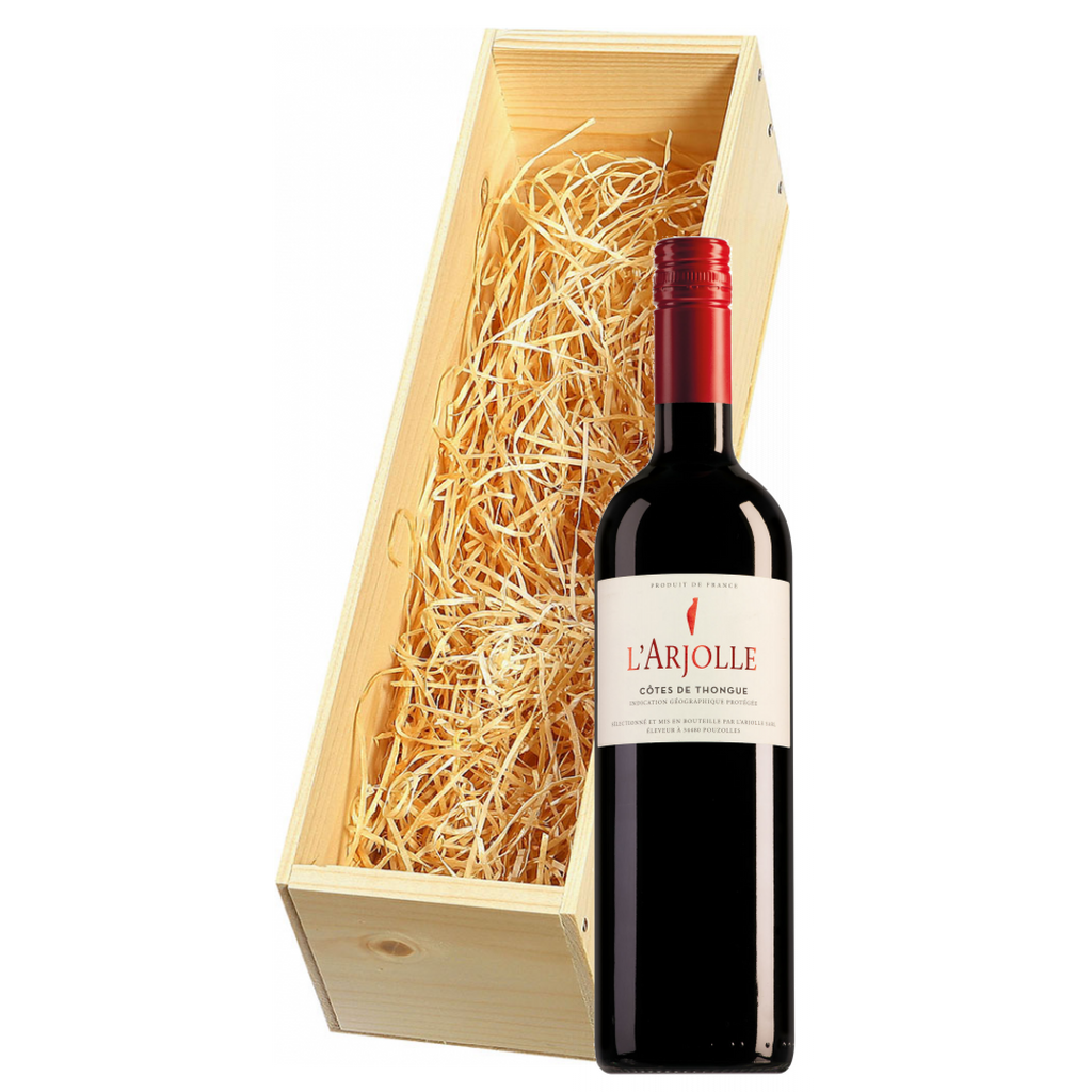 Wijnkist met Domaine de l'Arjolle rouge