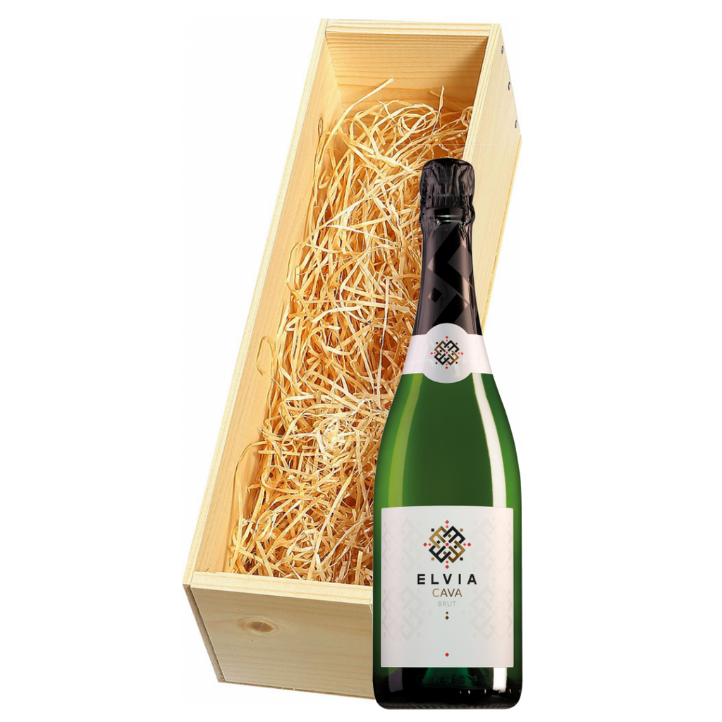 Wijnkist met Elvia Cava Brut