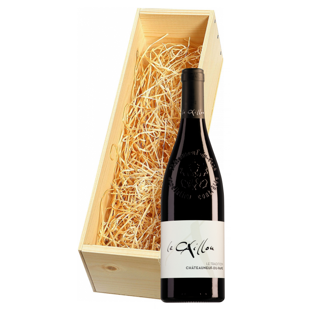 Wijnkist met Le Clos du Caillou Châteauneuf-du-Pape