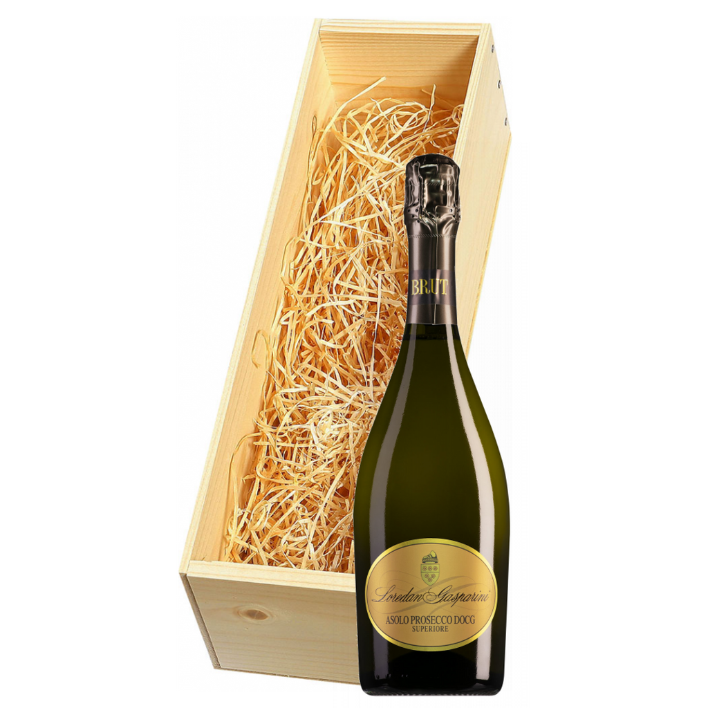 Wijnkist met Loredan Gasparini Asolo Prosecco Spumante