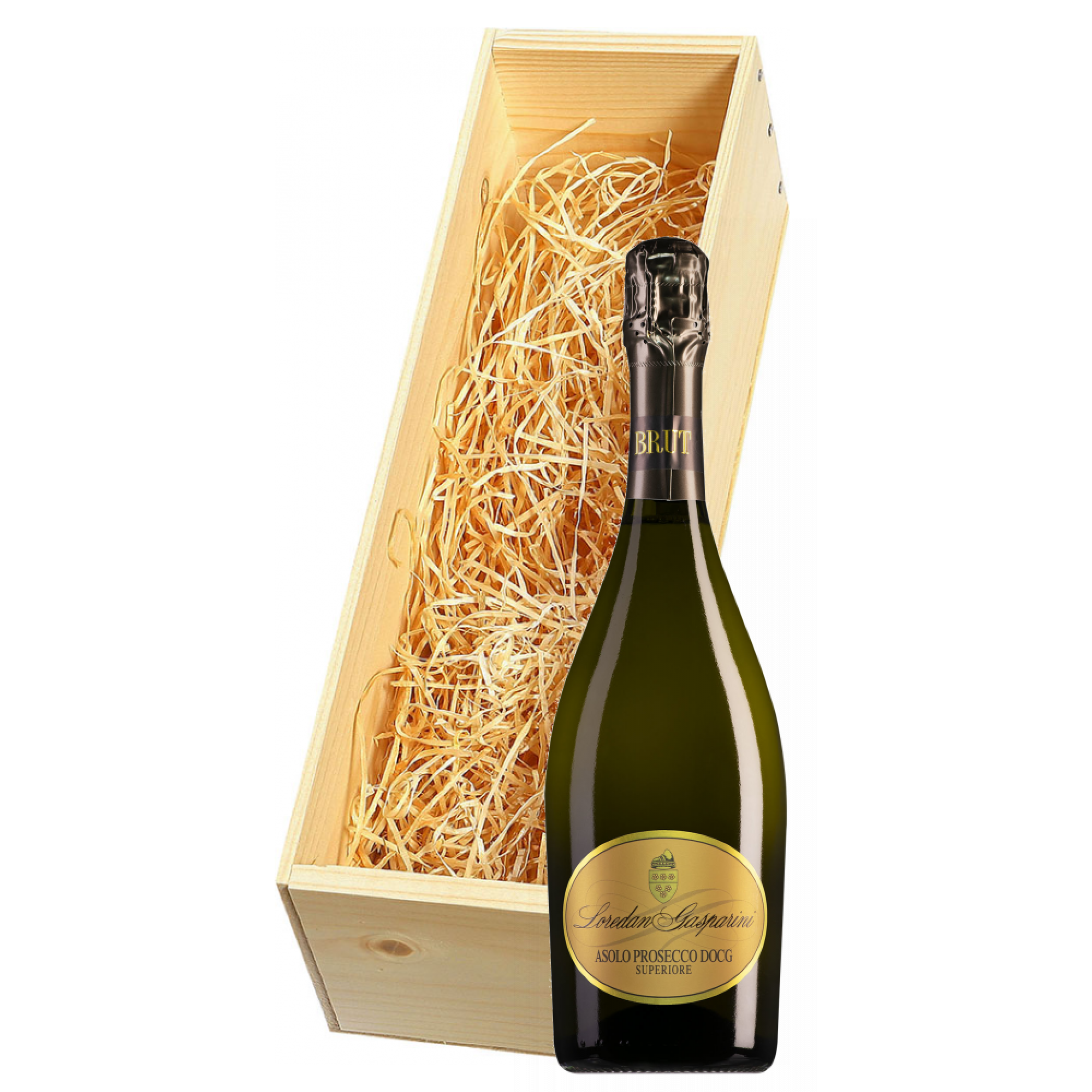 Wijnkist met Loredan Gasparini Asolo Prosecco Spumante