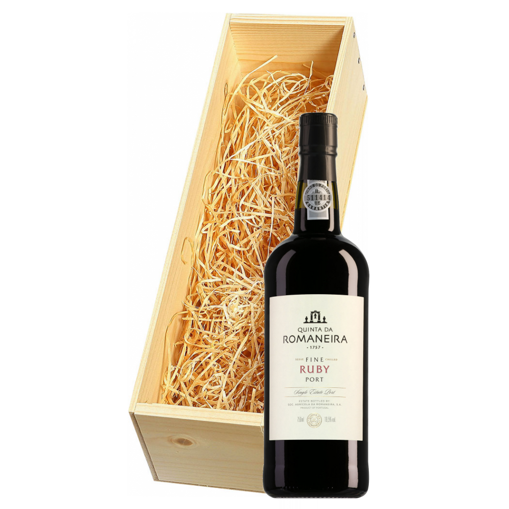 Wijnkist met Quinta da Romaneira Fine Ruby Port