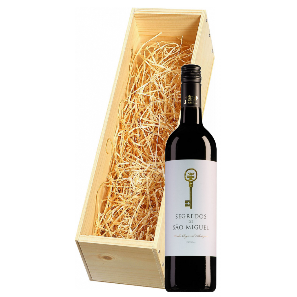 Wijnkist met Segredos de São Miguel Tinto