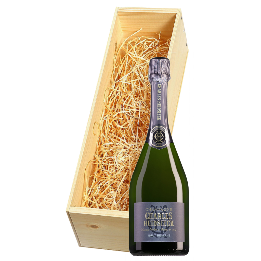 Wijnkist met Charles Heidsieck Champagne Brut Réserve