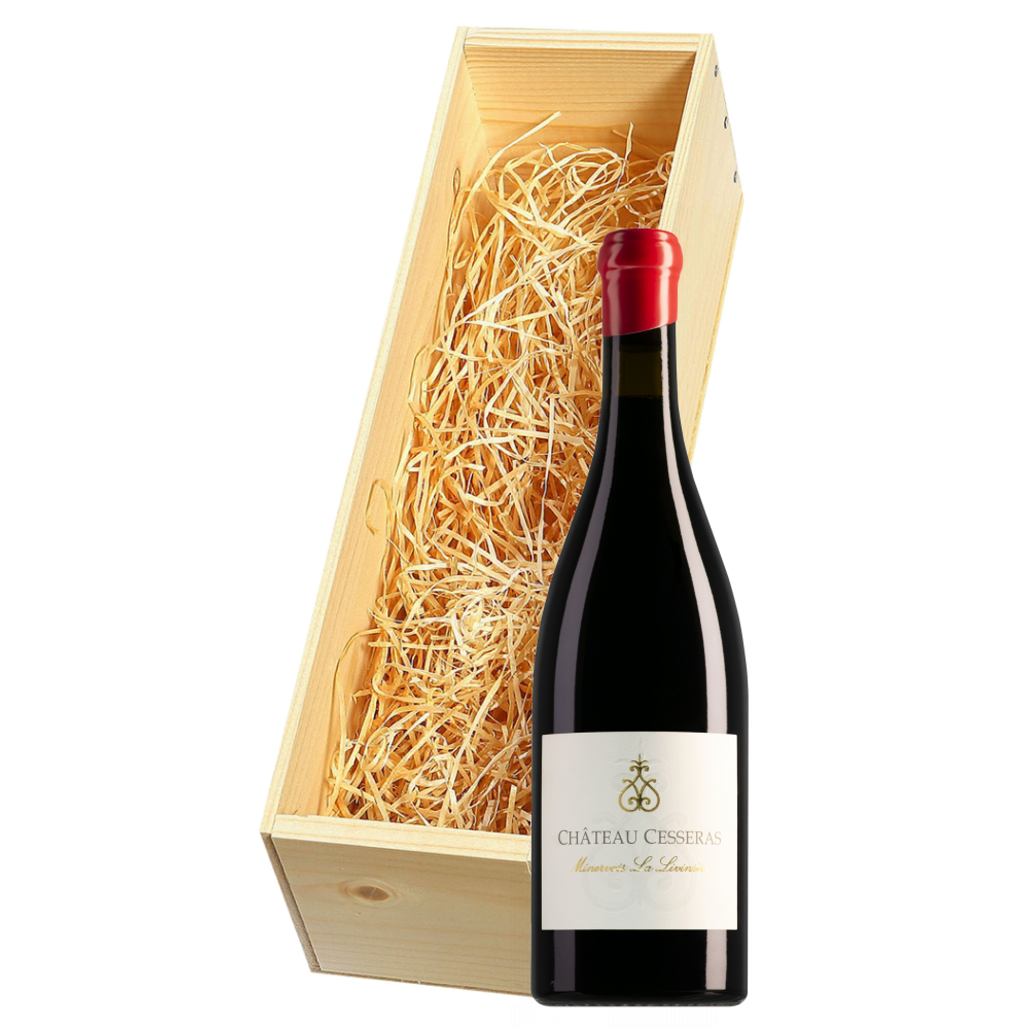 Wijnkist met Château Cesseras Minervois-La Livinière