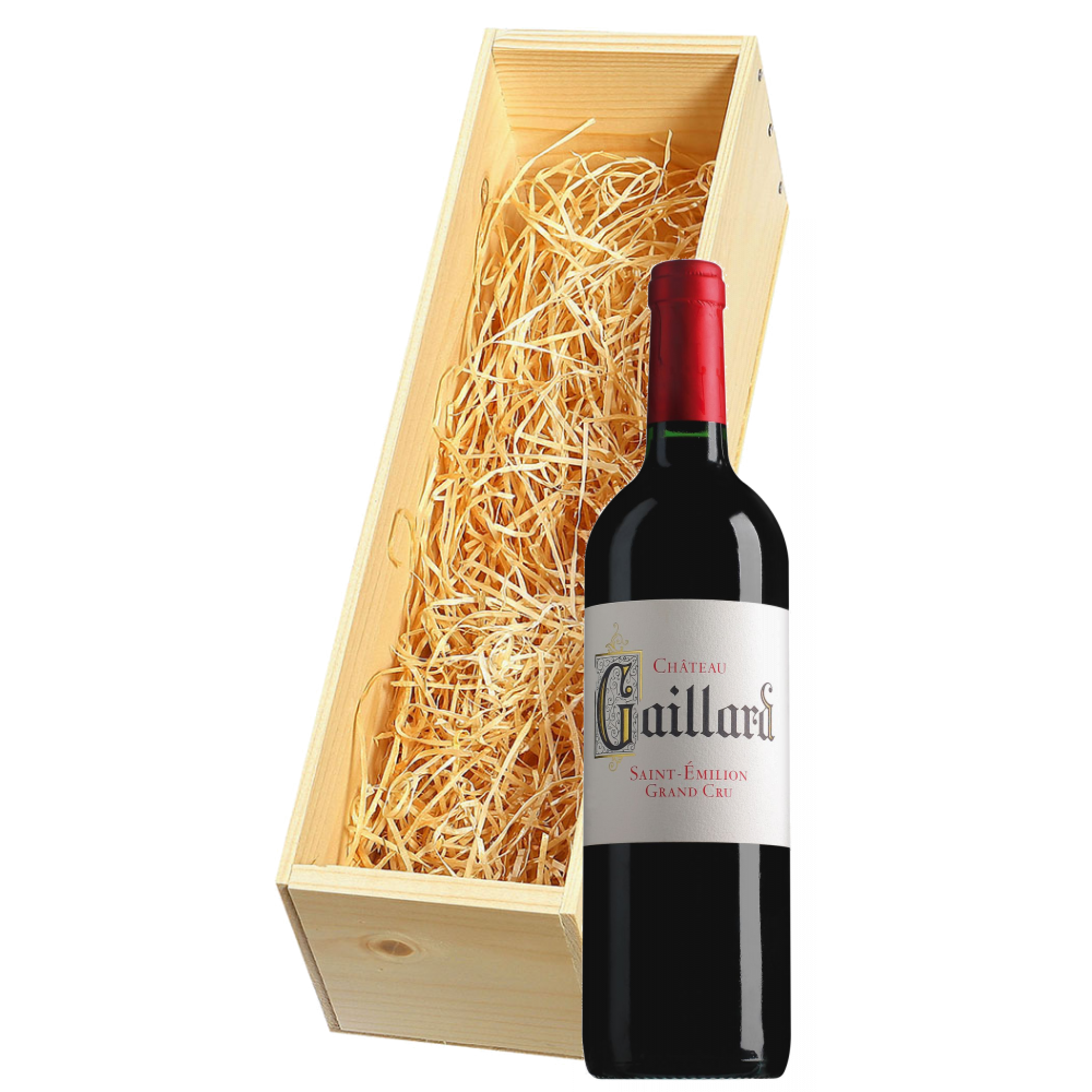 Wijnkist met Château Gaillard Saint-Émilion Grand Cru