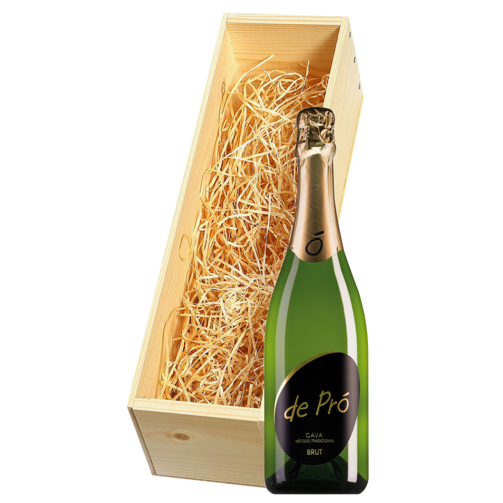 Wijnkist met De Pró Cava Brut