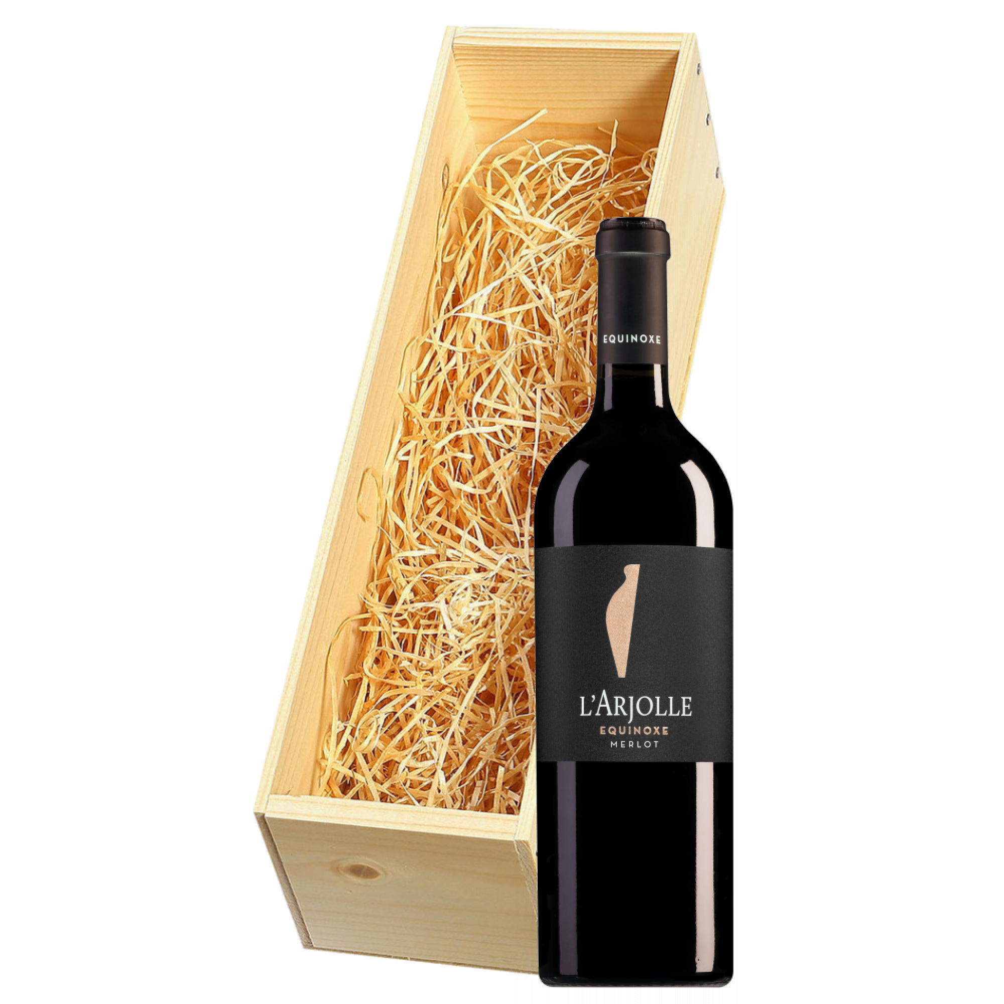 Wijnkist met Domaine de l'Arjolle Côtes de Thongue Equinoxe Merlot