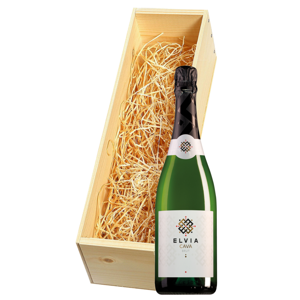 Wijnkist met Elvia Cava Brut