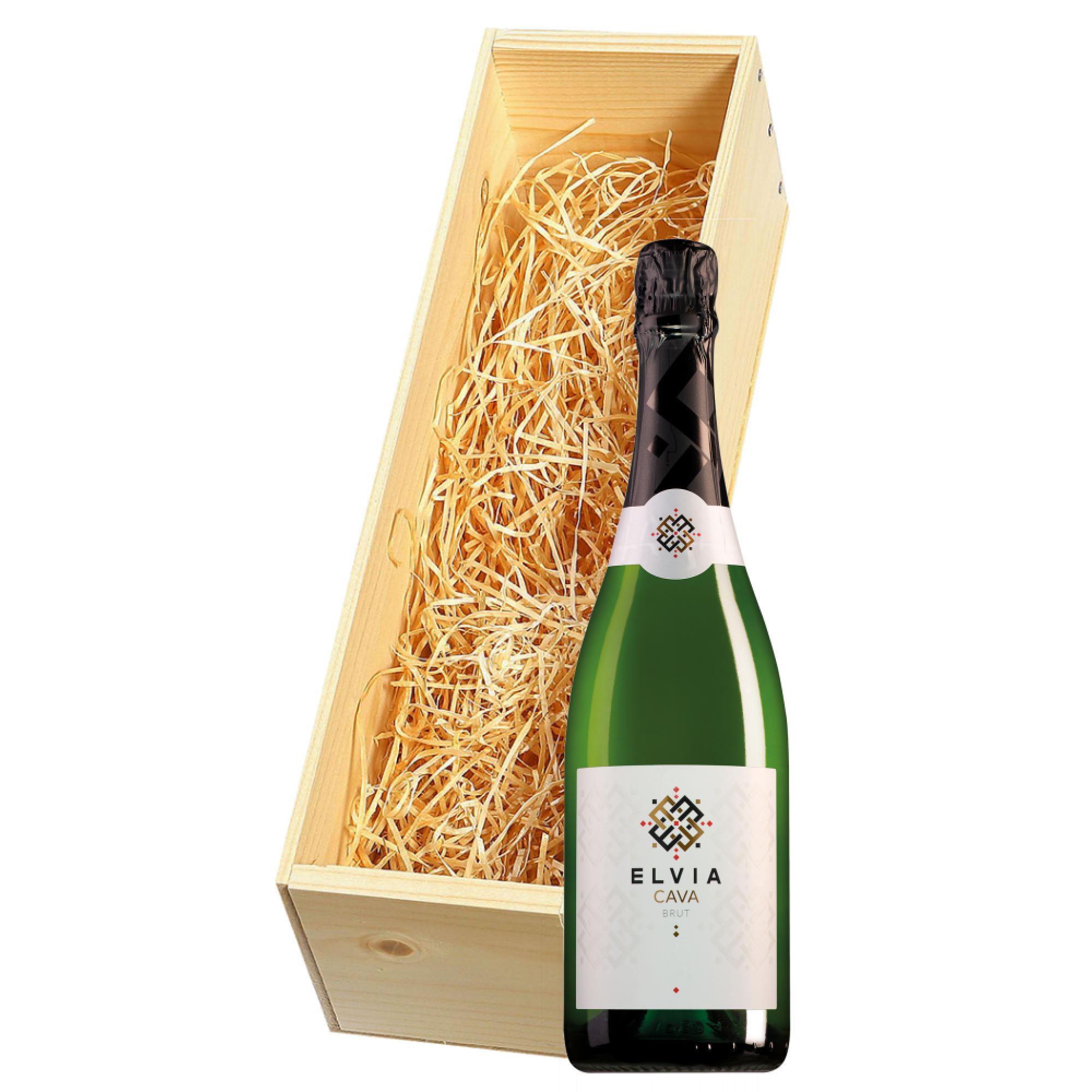 Wijnkist met Elvia Cava Brut