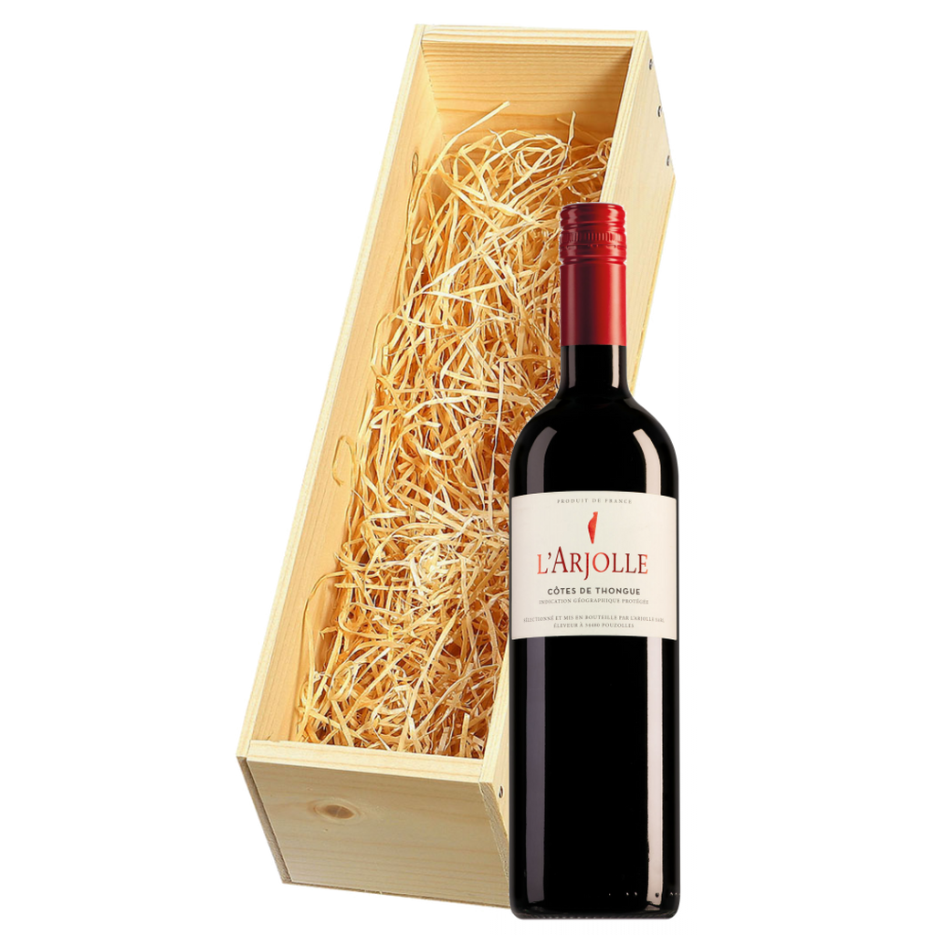 Wijnkist met L'Arjolle Côtes de Thongue rouge