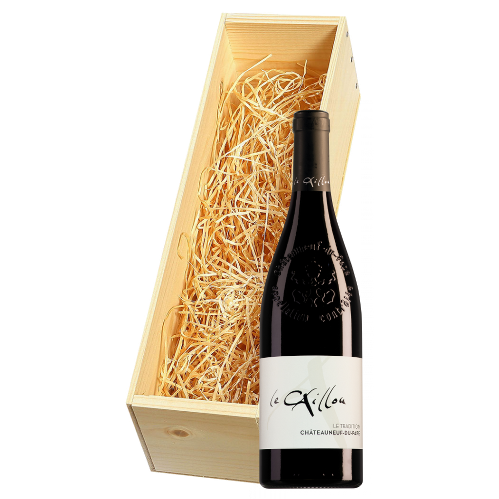 Wijnkist met Le Clos du Caillou Châteauneuf-du-Pape
