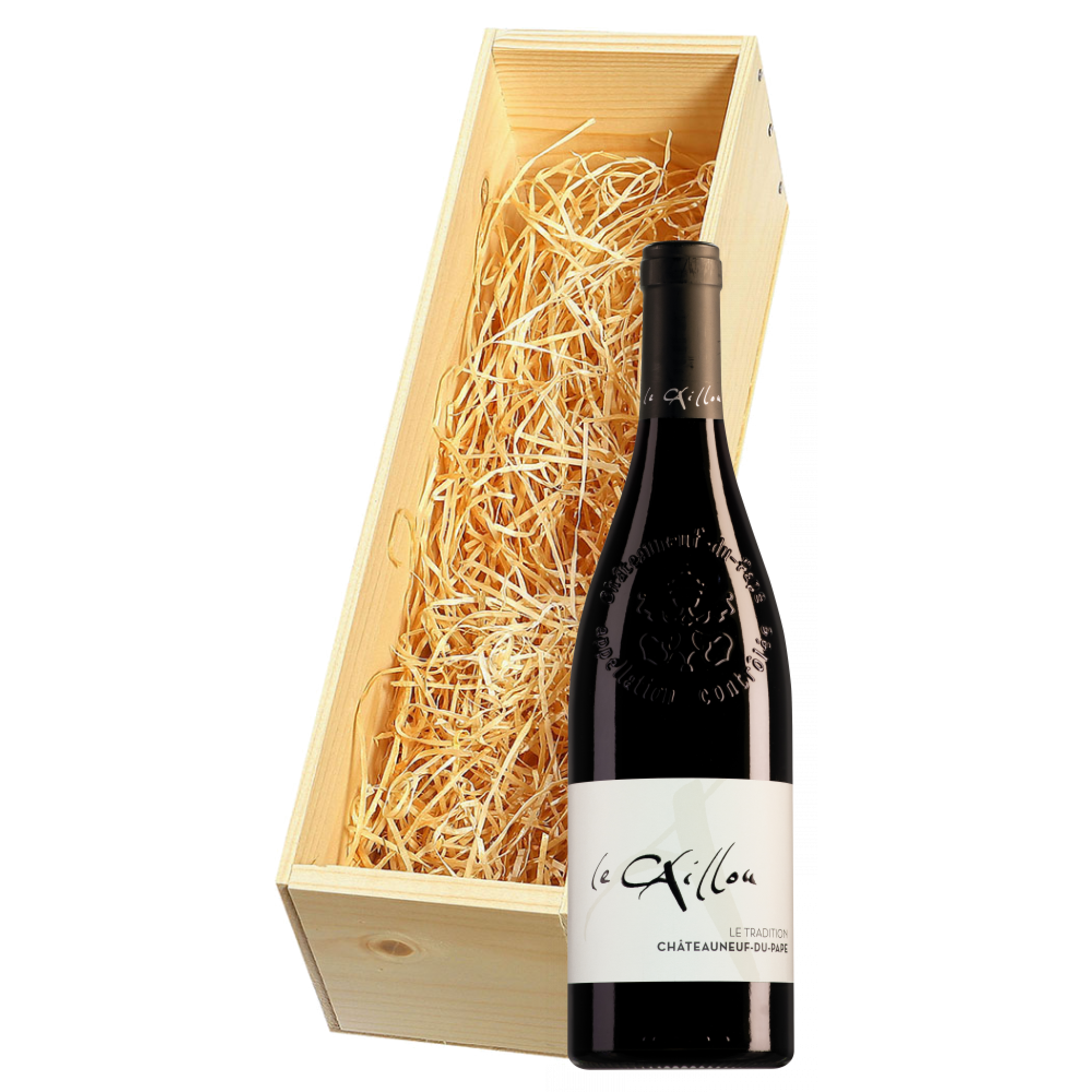 Wijnkist met Le Clos du Caillou Châteauneuf-du-Pape
