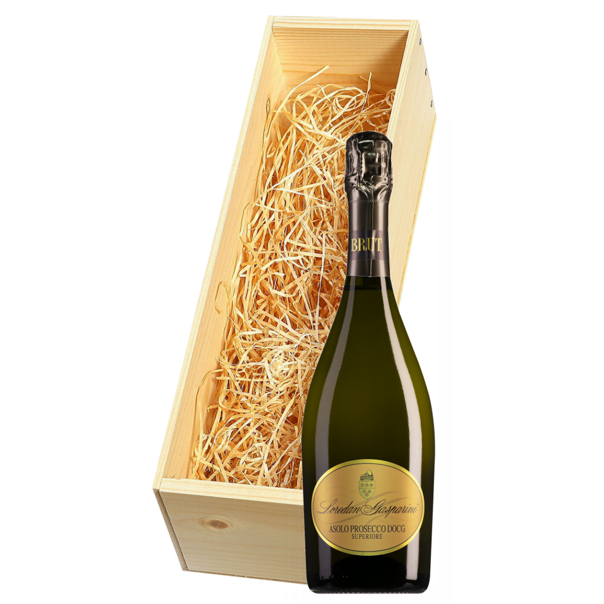 Wijnkist met Loredan Gasparini Asolo Prosecco Spumante