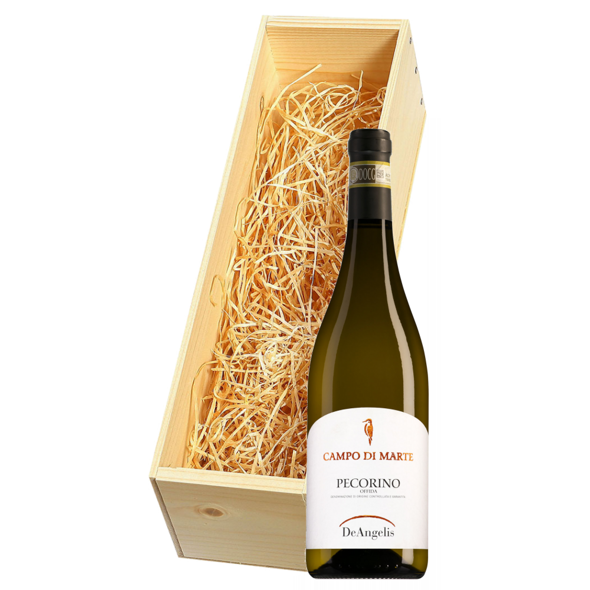 Wijnkist met Tenuta de Angelis Offida Pecorino