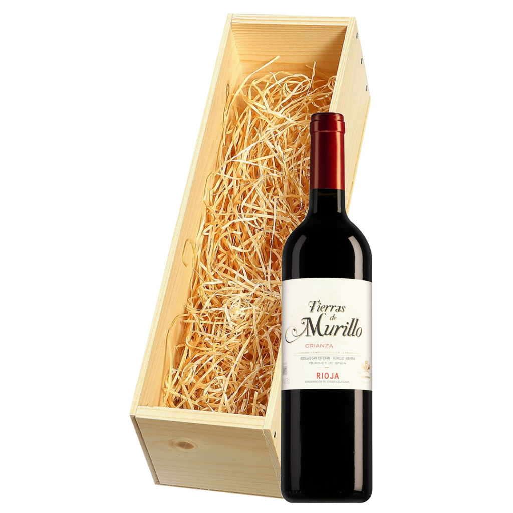 Wijnkist met Tierras de Murillo Rioja Crianza