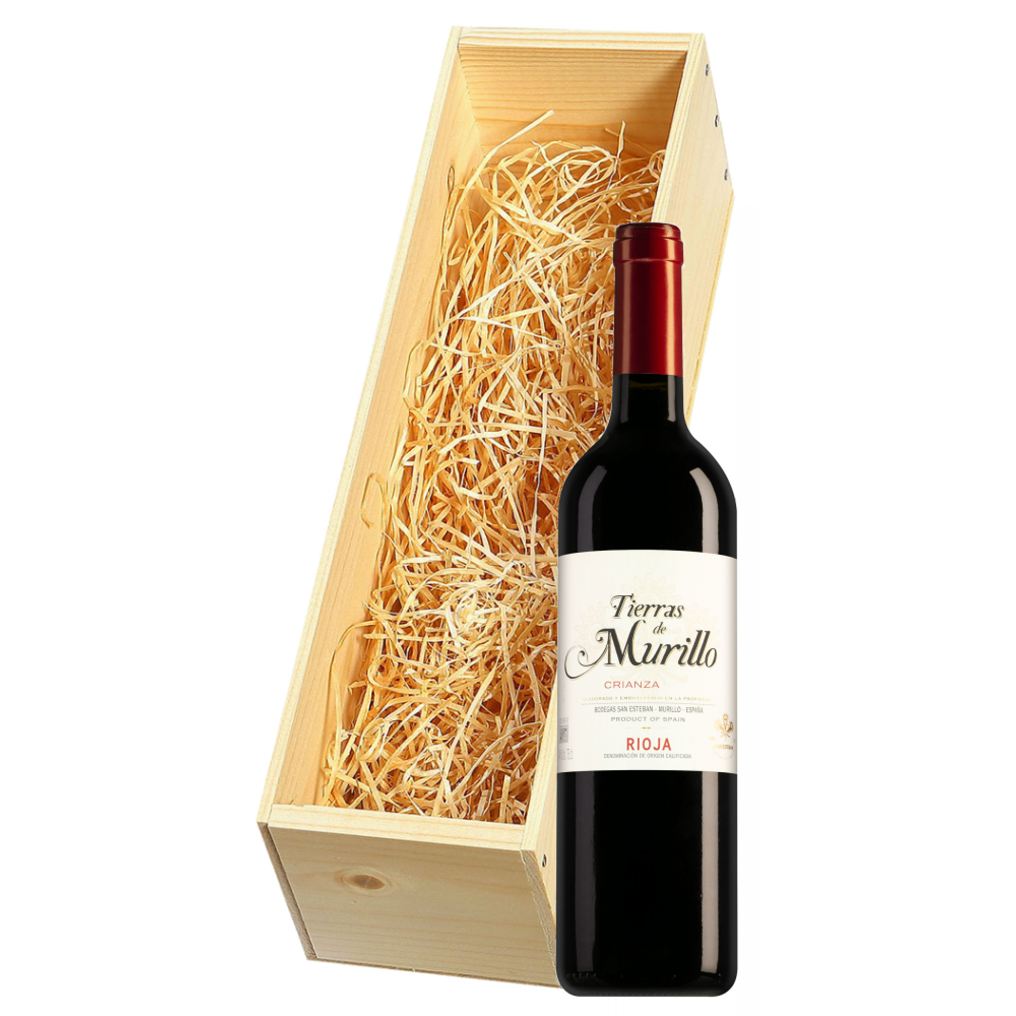 Wijnkist met Tierras de Murillo Rioja Crianza